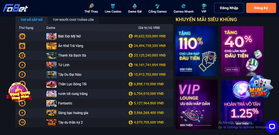 Các phương thức nạp tiền đa dạng tại VIPWIN LINK